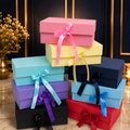 Plain Ribbon Box ( 8 × 8 × 3.5 )